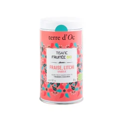 Tisane fruitée bio saveur fraise basilic 80g