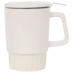 Tisaniere avec filtre en grès ecru 40cl - Cannele