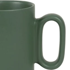 Tisaniere en grès avec filtre vert mat - baltika