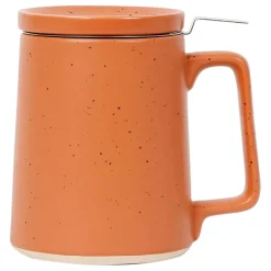 Tisaniere en grès et inox terracotta 50cl - Verde
