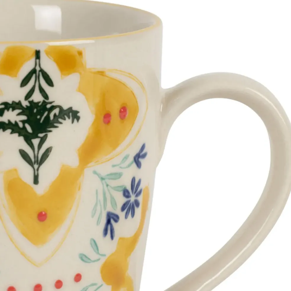 Tisanière en grès jaune avec filtre inox 30cl - Azulejo