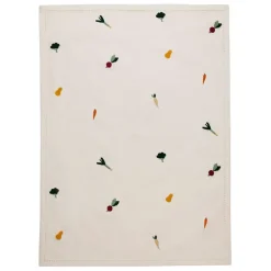 Torchon en coton écru 70x50cm - P'tit Légumes