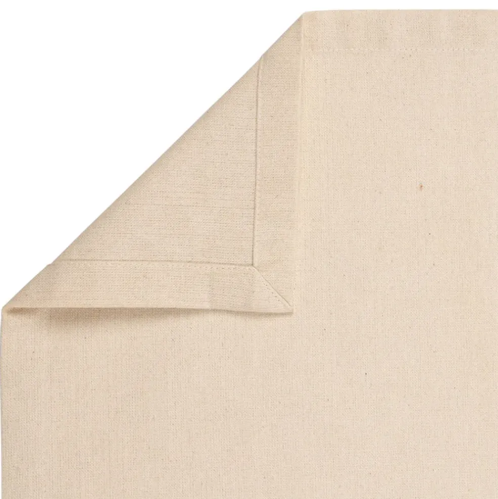 Torchon en coton ecru avec broderie 50x70cm - Adelie