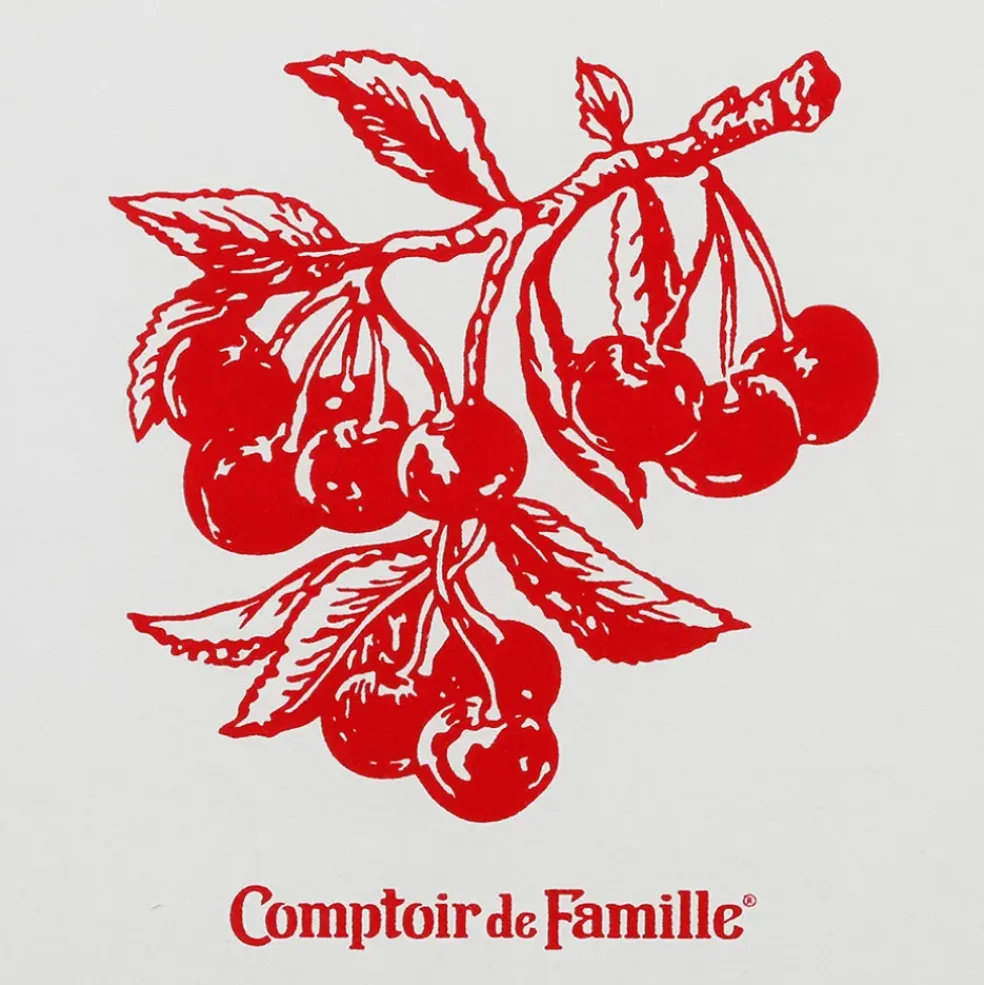 Torchon en coton rouge 50x70cm - Damier