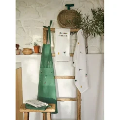 Torchon saison en coton écru 70x50cm - P'tit Legumes