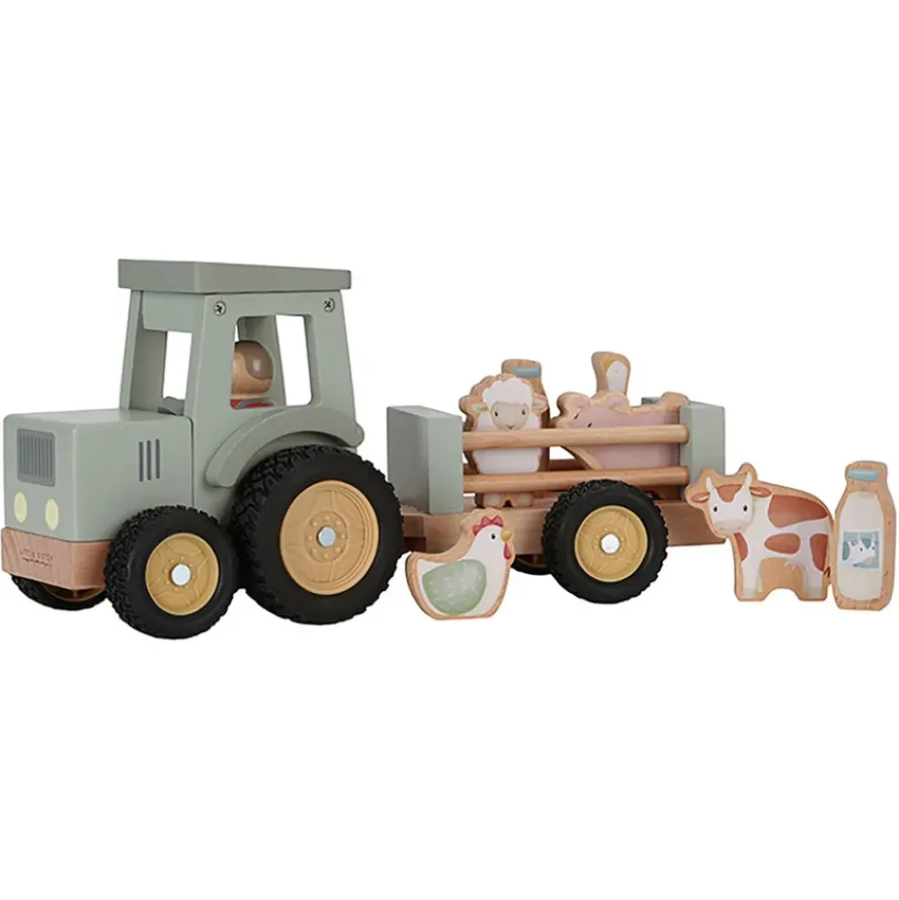 Tracteur avec remorque en bois - Little Farm