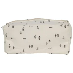 Trousse de toilette banquise en coton écru et gris - Sweetdream