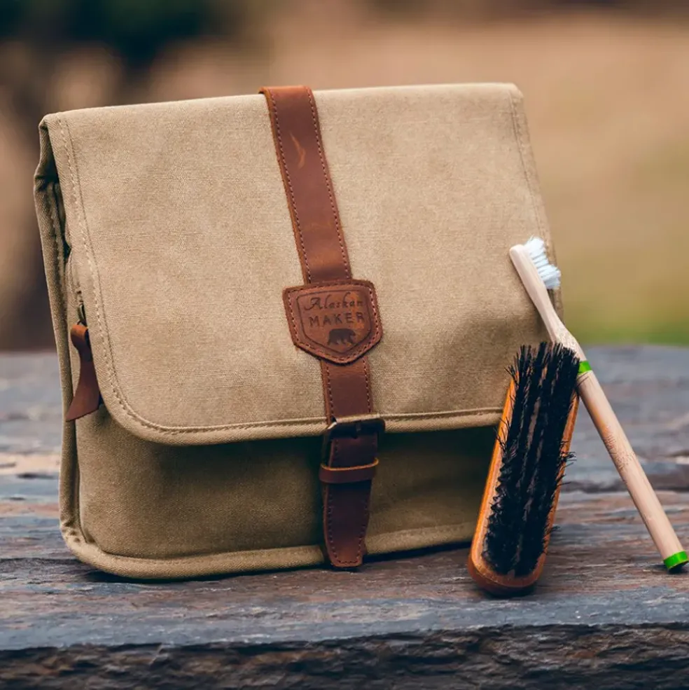 Trousse de toilette couleur naturel - Trappeur