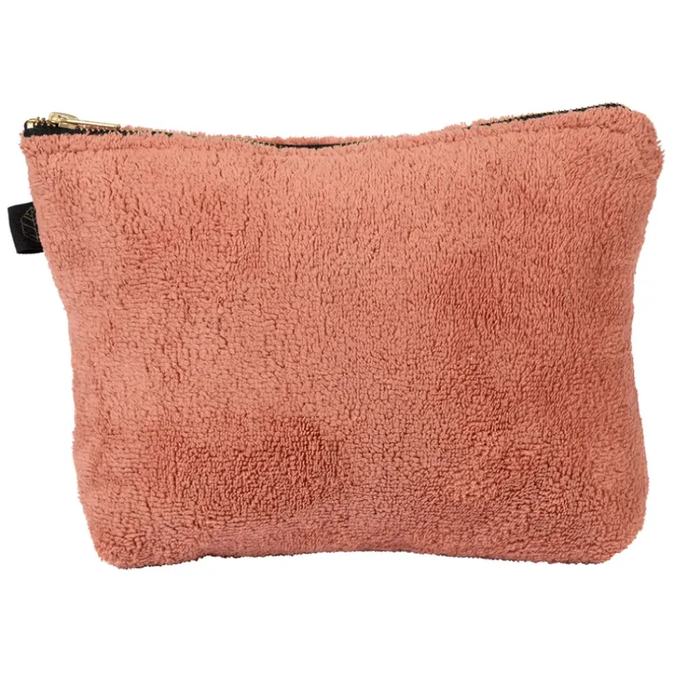Trousse en velours bois de rose - St Tropez