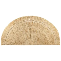 Tête de lit demi-cercle en feuille de palmier 160x80cm - flora gipsy