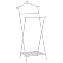 Valet pliant en fer blanc h98cm - charmet