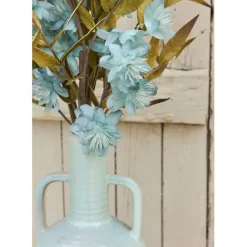 Vase amphore en grès blanc cassé h54cm - Mijas