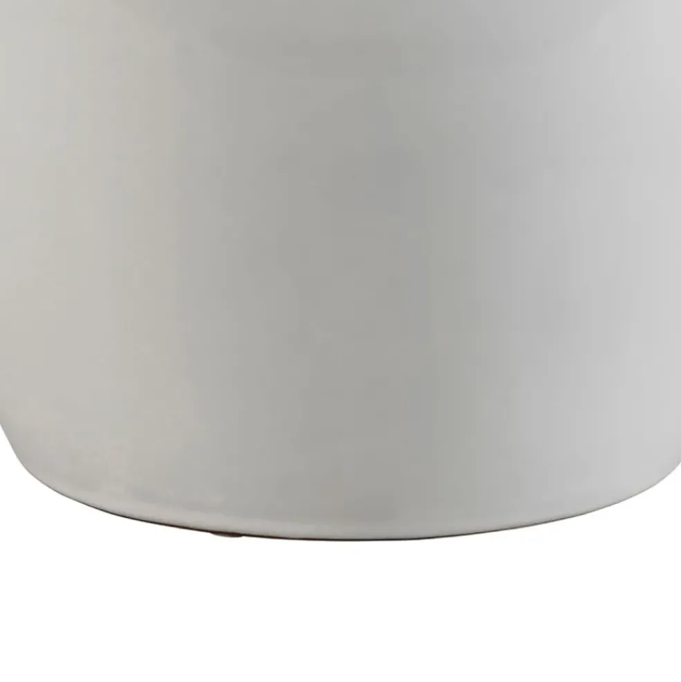 Vase avec anses en grès blanc h28cm - Mijas