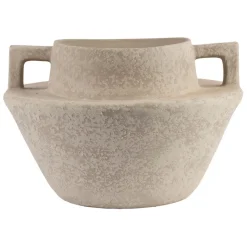 Vase blanc cassé d32xh21.5cm en terre cuite - gena
