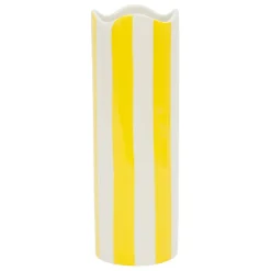 Vase cylindrique en grès écru h23.5cm - Patchuca