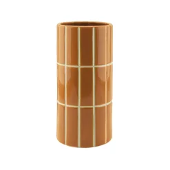 Vase en céramique ocre h23cm