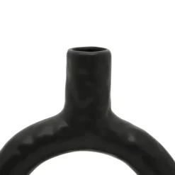 Vase en dolomite noir h20cm - arty folk