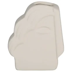 Vase en grès écru h16cm - Greeka