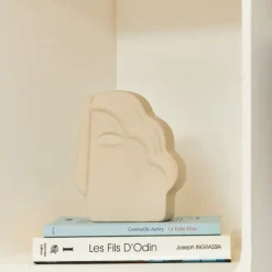 Vase en grès écru h16cm - Greeka