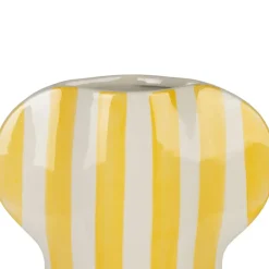 Vase en grès jaune h31.5cm - Artist
