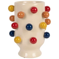 Vase en porcelaine h24cm - Visage Arty