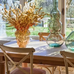Vase en verre ambre h25cm - Tanri