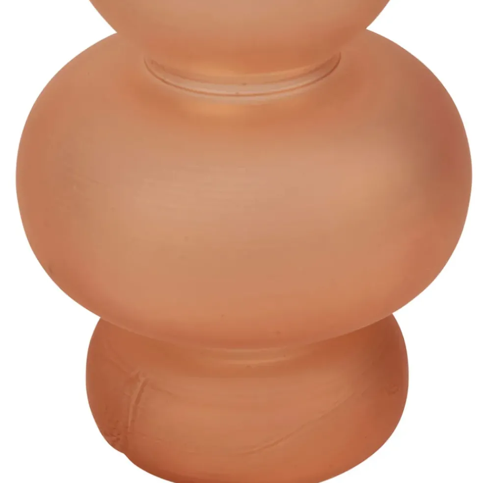 Vase en verre borosiclic terracotta d8.5cm - Funny