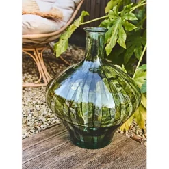 Vase en verre recyclé vert h46cm - Palermo