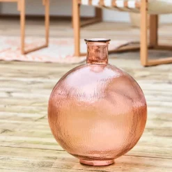 Vase en verre rose d34xh42cm - Firenza