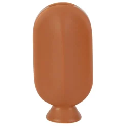 Vase face terracotta 9x5.5xh17.5cm gres