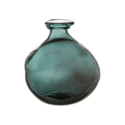 Vase gali emeraude d16xh18cm verre recyclé