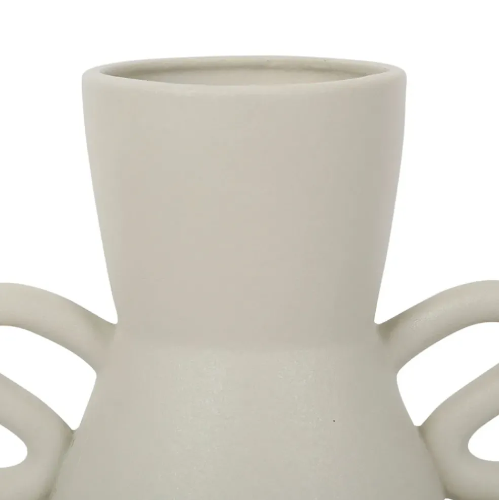 Vase gris en grès -blue sand