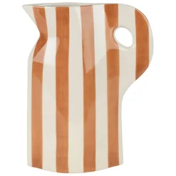 Vase pichet en grès terracotta h24cm - Artist