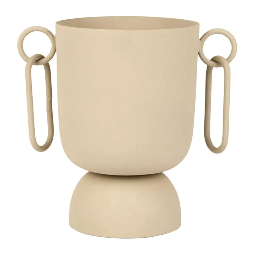 Vase pour fleur séchée en fer sable - madeira