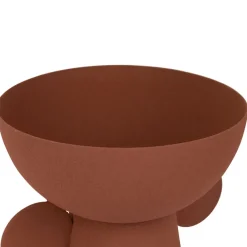 Vase pour fleur séchée en fer terracotta - terre brulée
