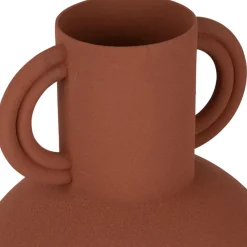 Vase pour fleur séchée terracotta en fer - sweet leaves
