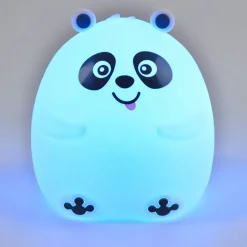 Veilleuse lumineuse led panda en abs blanc h12cm
