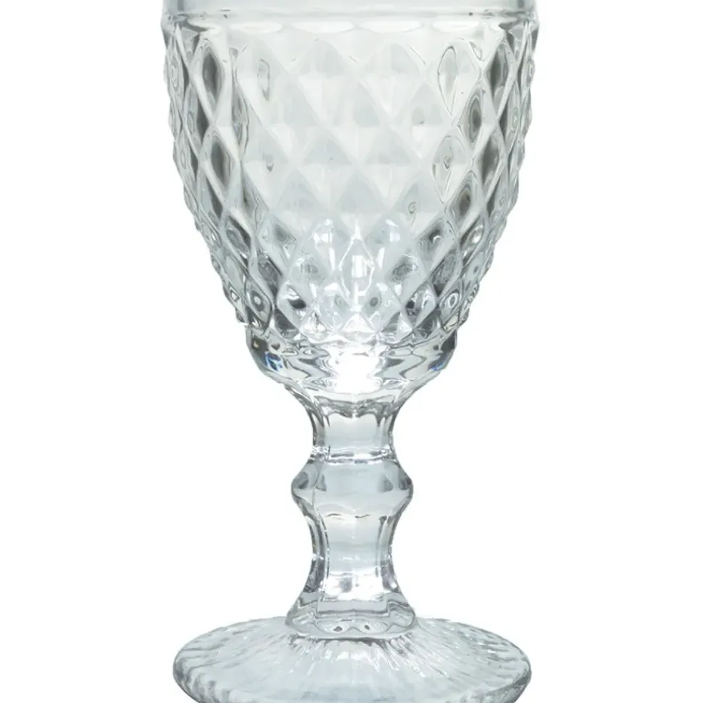 Verre à pied 20cl transparent - Diamond
