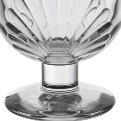 Verre à pied coquillage 29cl en verre - belle-ile