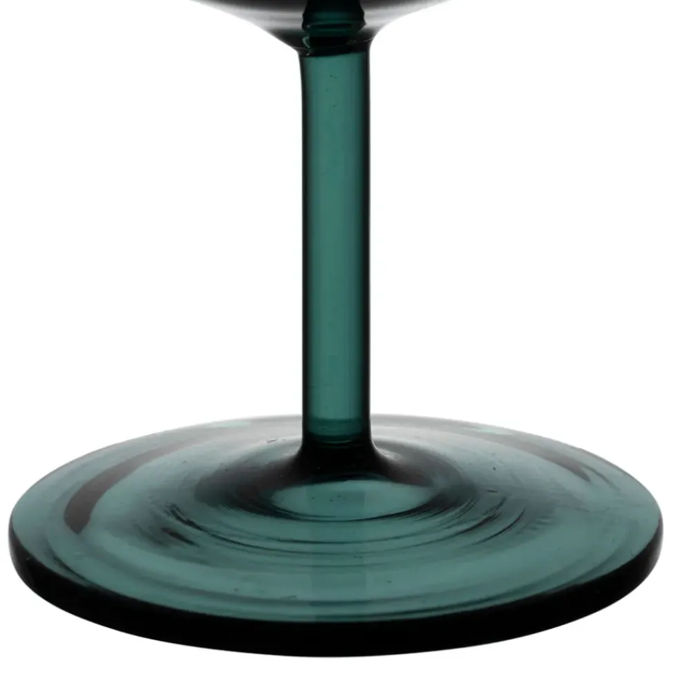 Verre à pied en verre borosilicate émeraude 25cl - Azelie