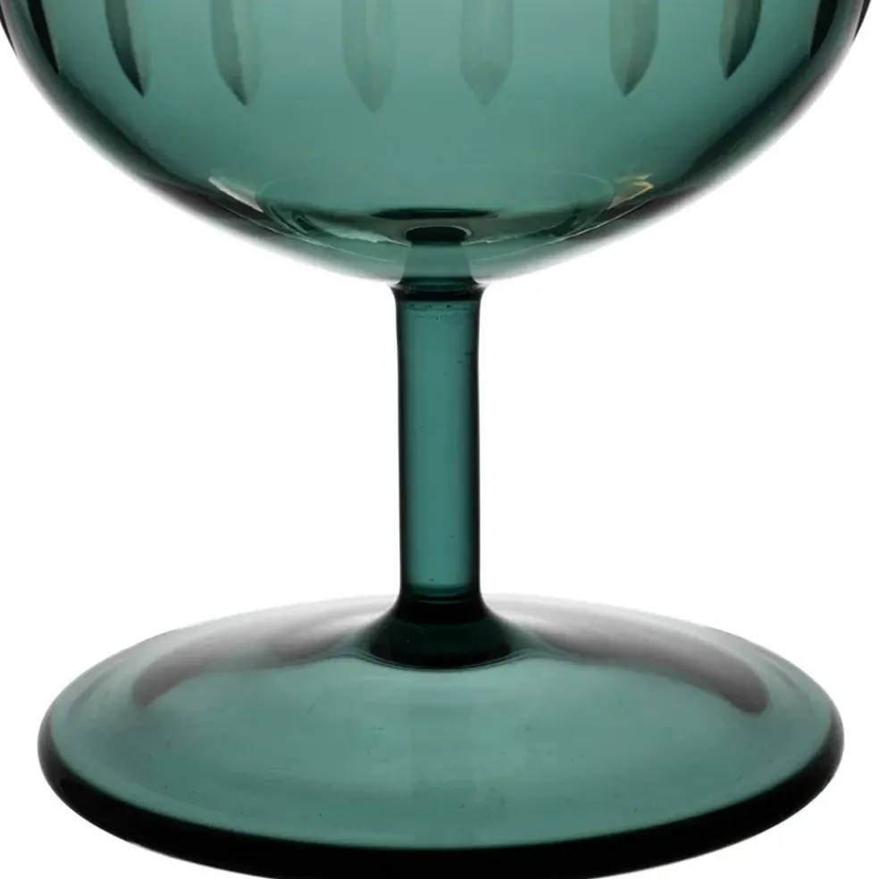 Verre à pied en verre borosilicate émeraude 20cl - Azelie