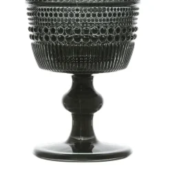 Verre à pied en verre fumé 30cl - strie