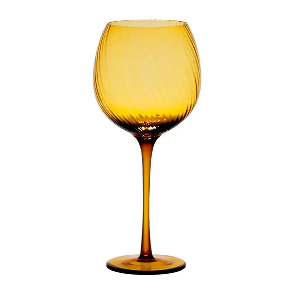 Verre à pied pour vin en verre ambre 60cl - Champart