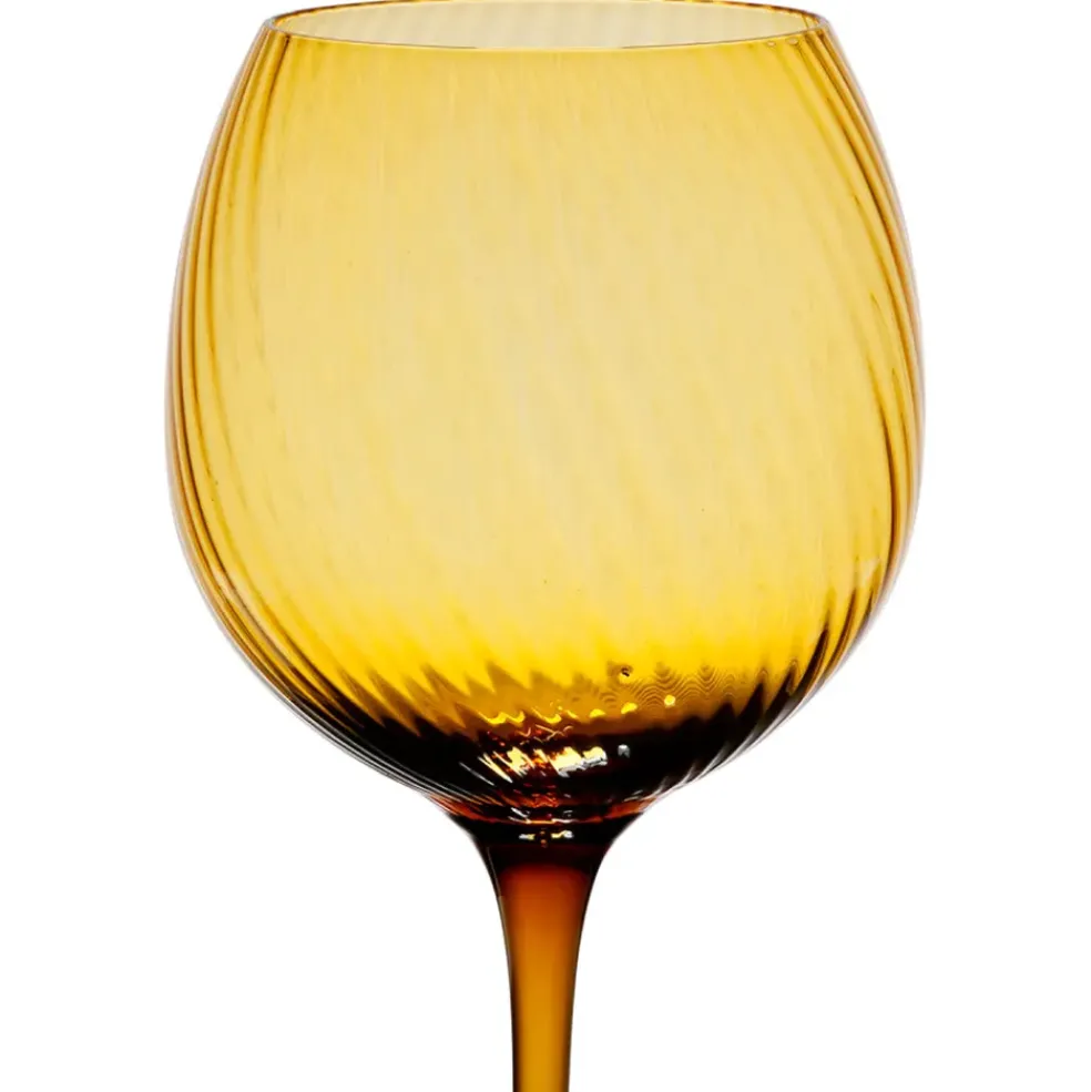 Verre à pied pour vin en verre ambre 60cl - Champart