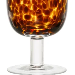 Verre à pied pour vin en verre ambre 30cl - Preline