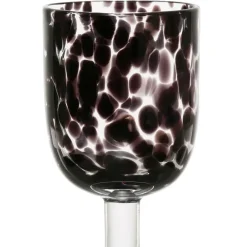 Verre à pied verre noir 30cl - Preline