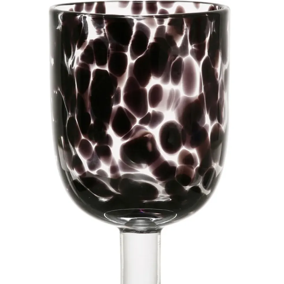 Verre à pied verre noir 30cl - Preline