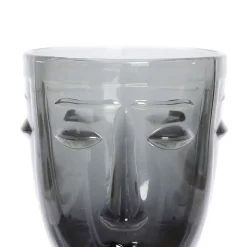 Verre à pied visage noir