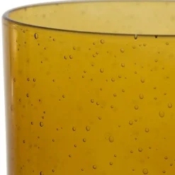 Verre a pied en verre ambre 40cl - Pernille