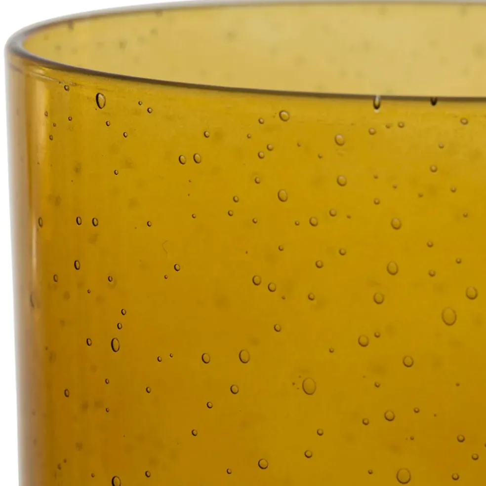 Verre a pied en verre ambre 40cl - Pernille